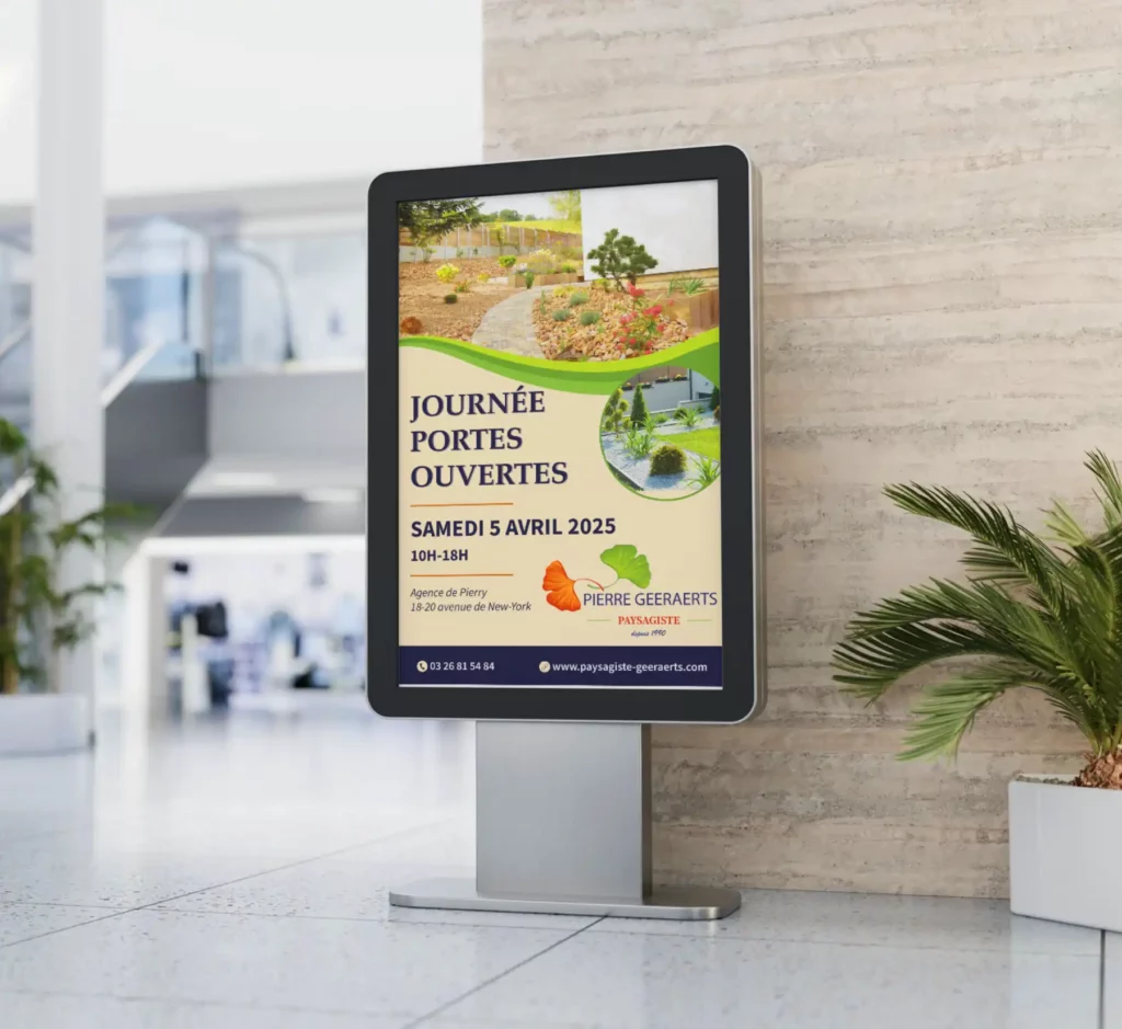 Panneau affichage urbain