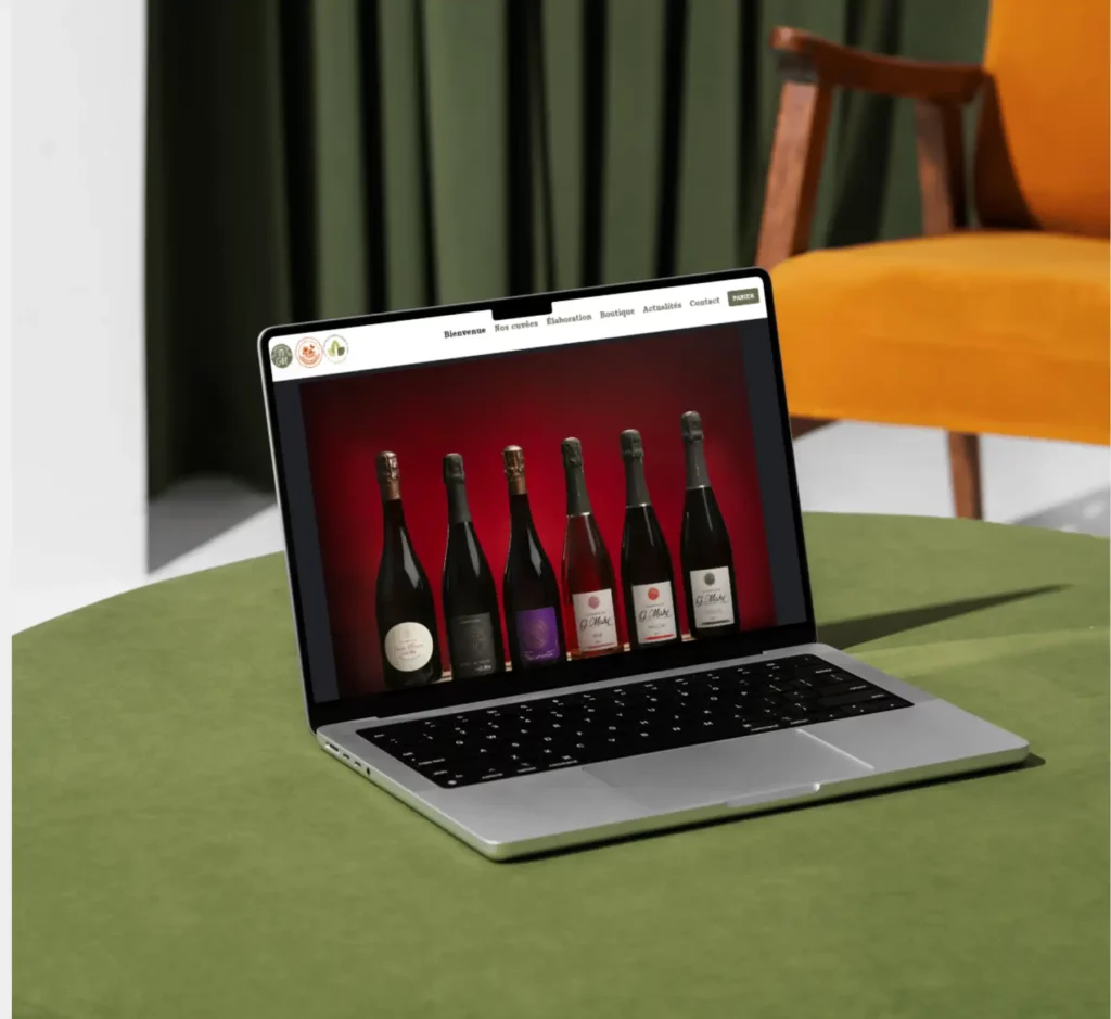 Réalisations Champagne G. Mahé, site web Epernay Marne