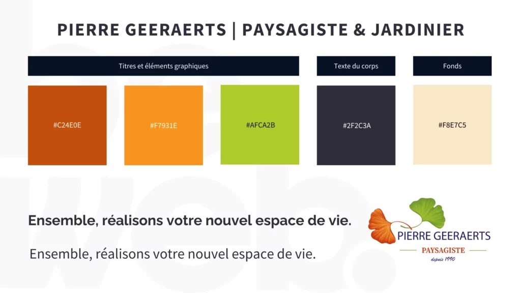 Charte graphique Pierre Geeraerts