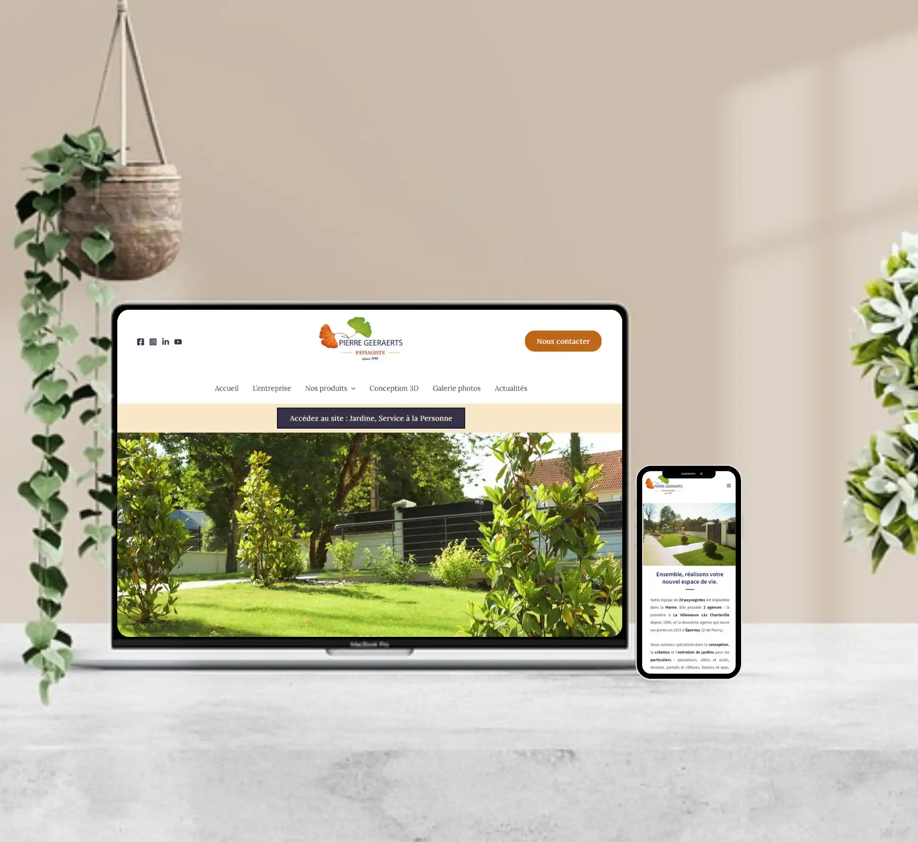 Site web paysagiste
