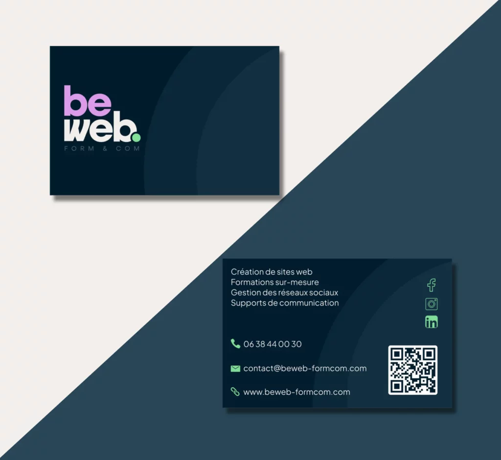 Carte visite Be Web