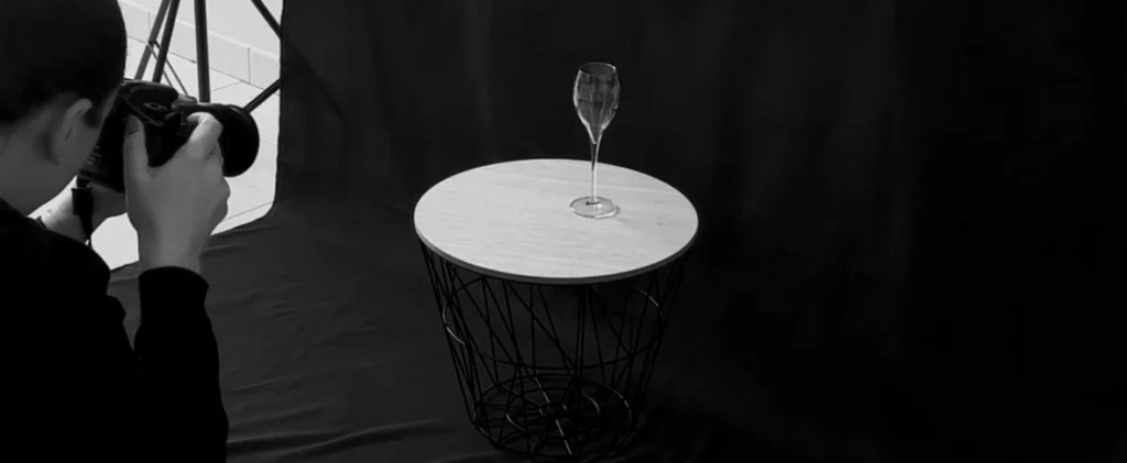 shooting photo professionnel noir et blanc