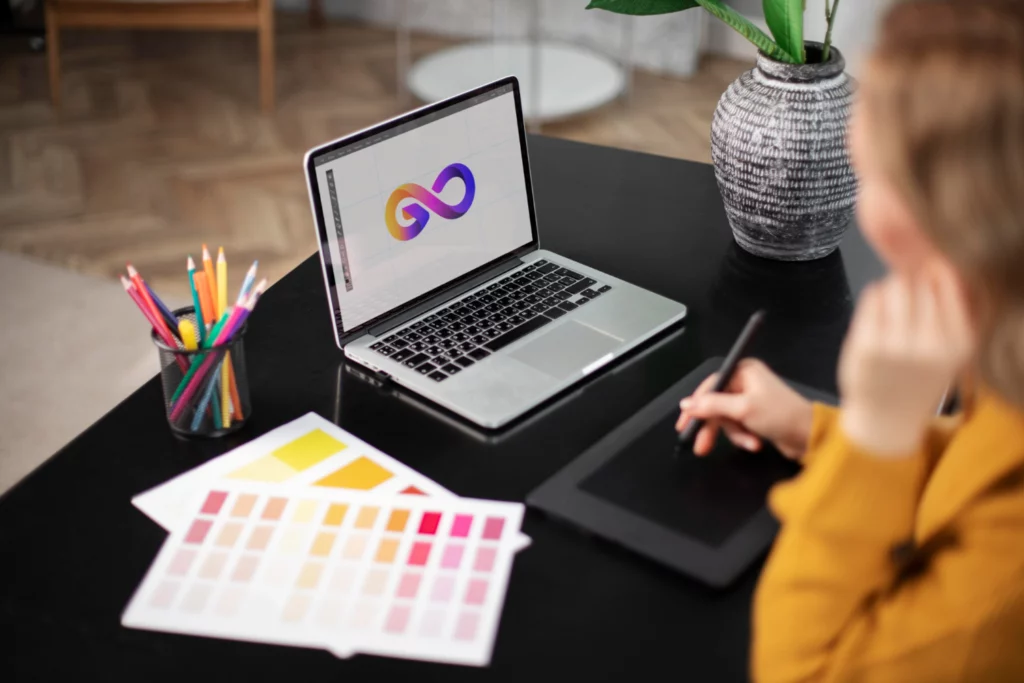 Identité visuelle ordinateur couleurs