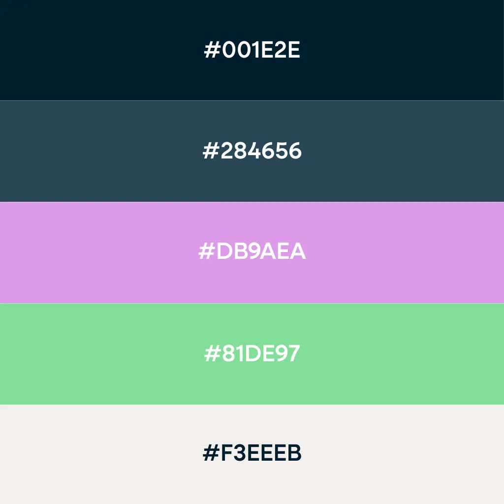 Palette de couleurs beweb image de marque